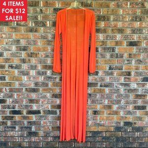 🔥4 Items For $12🔥 Long Sleeve Maxi Robe Cover Up